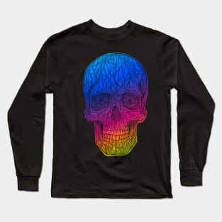 Inverted rainbow skull Long Sleeve T-Shirt